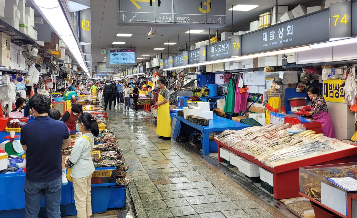 자갈치시장 상가 내부 참고 사진